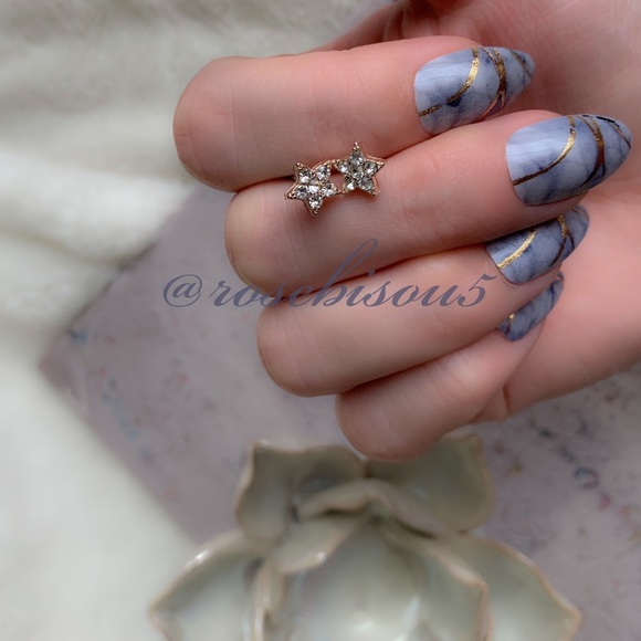 RoseBisou5 | 5PinkKisses Jewelry - 💋🆕Pavé Diamond Rose Gold Star Stud Earrings LAST